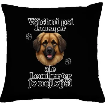 Pánská móda Polštář bavlněný s potiskem Nejlepší Leonberger
