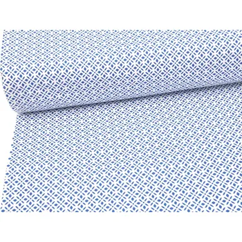 Mirtex Plátno DOMESTIK 145/21363-6 Vzor Ornament Modrý šíře 150cm Ceník: METRÁŽ: od 1 metrů