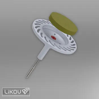 Spojovací materiál drive W 6/140/fasádní hmoždinka/kovový šroub do dřeva/MW zátka 50ks