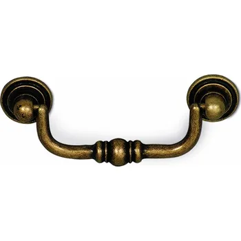 Staromódní nábytková úchytka DAKOTA, kov, staromosaz, délka 102 mm 949-102 ZN10