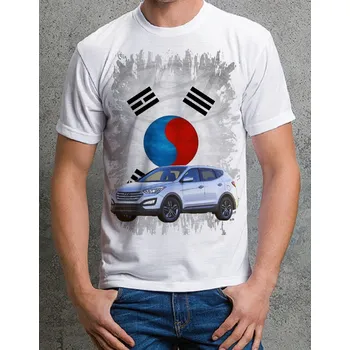 Pánské tričko tričko Hyundai Santa Fe 3XL (tričko s osobním autem)