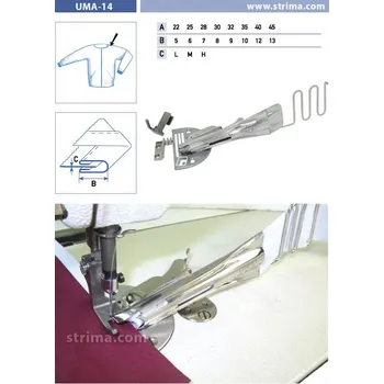 Texi Lemovač oboustranný skládající pro šicí stroje UMA-14 32/9 M