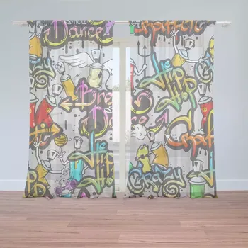 Záclona Sablio Graffiti 150x250 cm