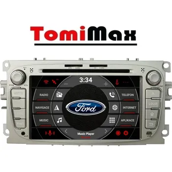 Autorádio TomiMax Ford multimediálne autorádio s OS ANDROID 14, 3D GPS, DVD, USB, SD, Velikost obrazovky: Dotyková obrazovka: 7"