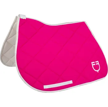 EQUESTRO Dečka podsedlová GP Logo Equestro, všestranná, fuchsia/white FULL