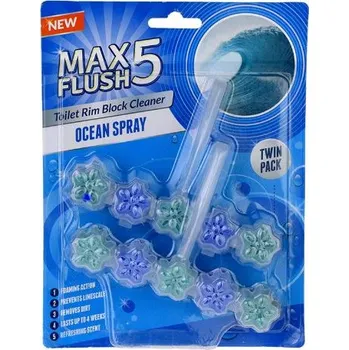 WC čistič Max Flush 5 Oceán WC blok 2 x 45 g