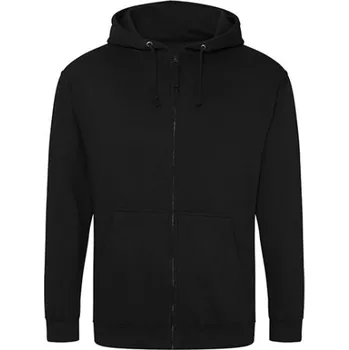 Pánská mikina Just Hoods Pánská mikina na zip JH050 Deep Black XL