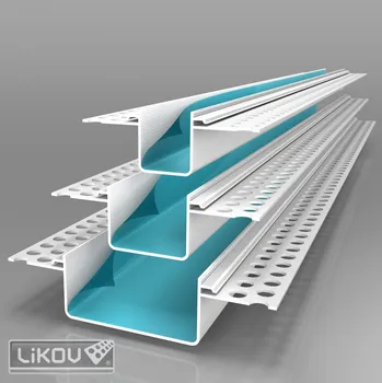 Stavební profil LBP PVC 50/20/2500/lišta bosážní bez tkaniny 2.5m