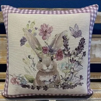Povlak na dekorativní polštářek GOBELÍNOVÝ POVLAK ZAJÍČEK