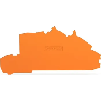 modulární přístroj a rozvaděč WAGO Bočnice 2203-7692 koncová a separátor 0,8 mm, oranžová 2203-7692