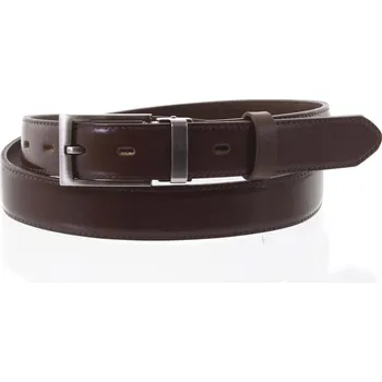Módní doplněk Pánský kožený opasek hnědý - PB Westr 95 hnědá