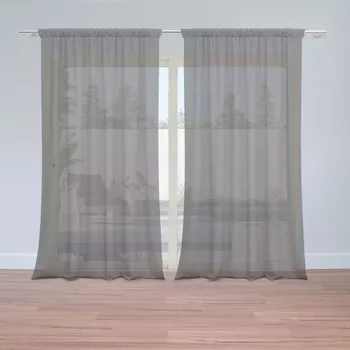 Záclona Záclony Charcoal: 2 ks - 150x250 cm - Sablio