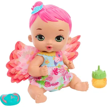 Mattel My Garden Baby miminko plameňák s růžovými vlasy