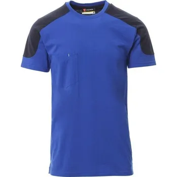 Pánské tričko PAYPER CORPORATE dvoubarevné triko 160g - Červená/še XXXL