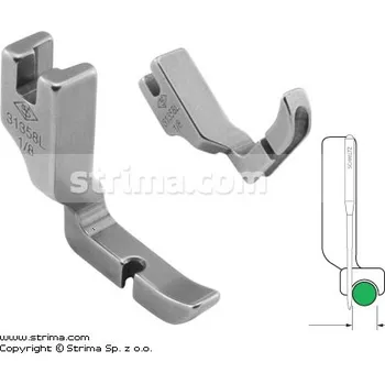 Příslušenství k šicímu stroji Texi Půl patka pro našívání kedru pro šicí stroje, levá 3.2mm P301C1/8 [31358L 1/8]