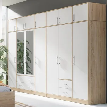 Šatní skříň SMART sb | sestava šatních skříní | 300 cm | sonoma/bílá