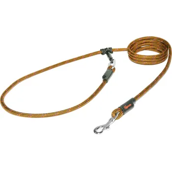 Vodítko pro psa Tamer Lanové vodítko EASYLONG | Mini | hnědé s červeným a fialovým proužkem - 608 Délka: 3 m