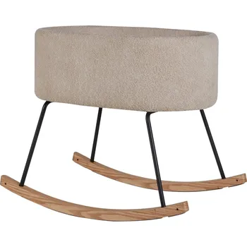 Dětská postýlka Béžová čalouněná dětská kolébka Quax De Luxe 81 x 65 cm