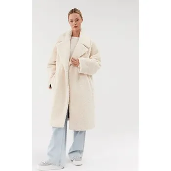 Dámský kabát Hugo Kožich Mewona-1 50498147 Écru Oversize 42