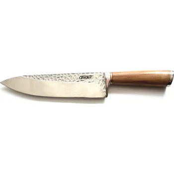 Kuchyňský nůž AceJet HAMMERMAN OLIVE CHEF SanMai Damaškový Kuchyňský nůž 20,5cm