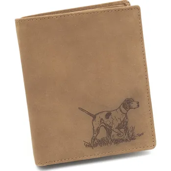 Peněženka Kožená peněženka TETRAO lovecký pes vysoká