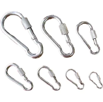 Jištění Mat Karabina s maticí 120mm Zn 400kg (5ks)