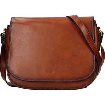 Kabelka Kožená dámská crosbody kabelka Katana Zina - koňak