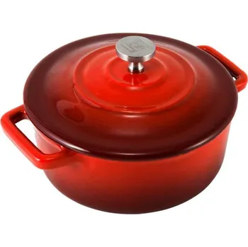 Hrnec CS SOLINGEN Zapékací miska servírovací litinová Xanten 13 x 10 cm červená CS-075965