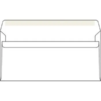 Obálka Obálka DL/50ks samolepicí ,C5/6=DL, samolepící s ohybem K-DL/80SX/P/50