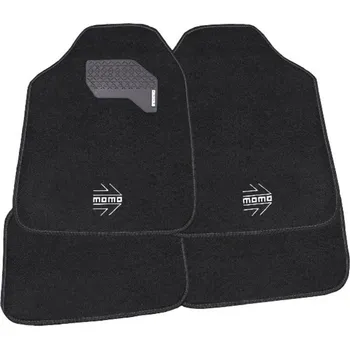 Držák do auta Sada rohoží do auta Momo 015 Univerzální Bílá Černá (4 ks)