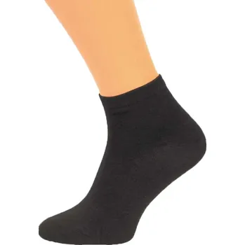 Pánské ponožky Pánské kotníkové ponožky Bavlna černé 3 páry (Kotníkové ponožky pro muže v balení po 3 párech)