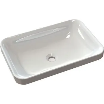 Umyvadlo Sapho ASTORIA umyvadlo zápustné, litý mramor, 55x37cm, bílá