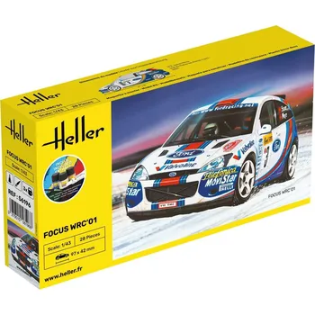 Plastikový model Heller 1/43 Ford Focus WRC'01 - starter kit