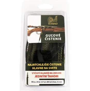 Příslušenství pro sportovní střelbu TETRAO šňůra na čištění kulovnice cal, .38, .357, .380, 9mm, 9,3mm