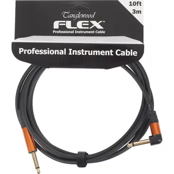 Tanglewood Flex Cable Rubber Black 3 m Angled + prodloužená záruka 3 roky