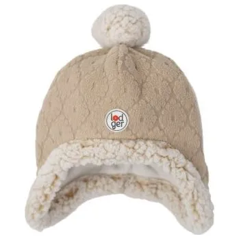 Kojenecká čepice LODGER Hatter Folklore Fleece, Beige Velikost:: 0 - 3 měsíce