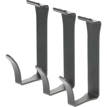 Věšák Interex design Sada 3 závěsných háčků OXXO Maxi / Antracit