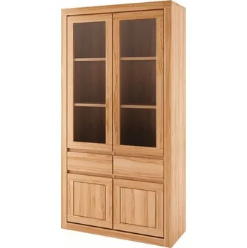 Komoda MASIVO vitrína VT 302 dubový masiv Odstín: Dub přírodní