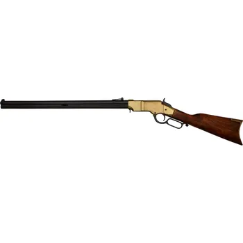 Replika zbraně Replika puška Henryovka osmihranná USA 1860 - černá-hnědá