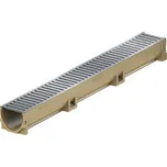 ACO Žlab polymerbetonový Euroline 1m s pozinkovaným roštem