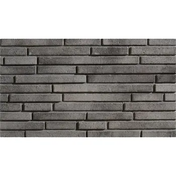 Obklad Stegu Betonový obklad, Z BETONU, DUBLIN 3, středně šedá, 500 x 83 mm, tloušťka 10-25 mm, 0.52 m2