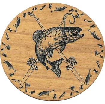 Podtácek art-wood.cz Dřevěný podtácek - ryba
