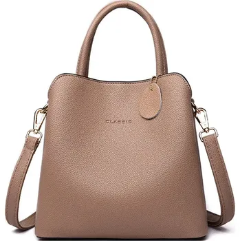 Dámská kožená kabelka FLY FF401 Barva: Khaki, Velikost: (20cm