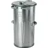 Popelnice Meva 1008 kovová popelnice 110 l stříbrná