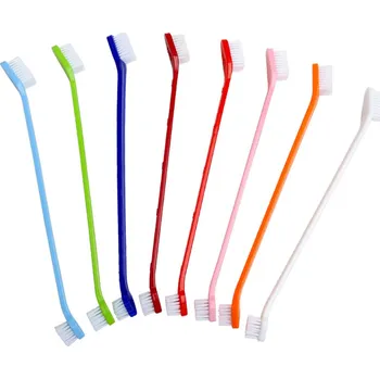 Kosmetika pro psa Vsepropejska Ailin oboustranný zubní kartáček pro psa Barva: Růžová