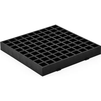 kanalizační vpusť HACO Mřížka lapače střešních vod černá