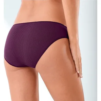 Kalhotky Sada 6 kalhotek midi s plochým žebrováním vícebarevná 42/44