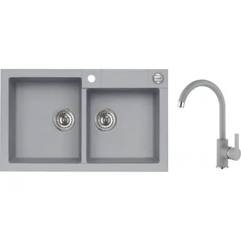Granitový dřez Alveus SET ROCK 90 - 81+ BATERIE TONIA -81 + 5 % sleva v košíku s kódem SLEVA5