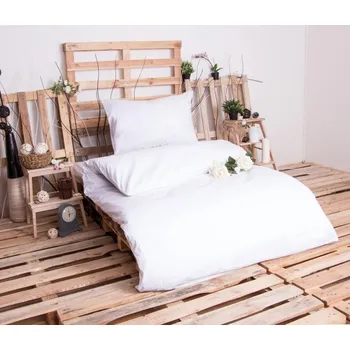 Povlečení Povlečení DOMESTIC bílý Velikost: 70x90, 140x200cm, knoflík