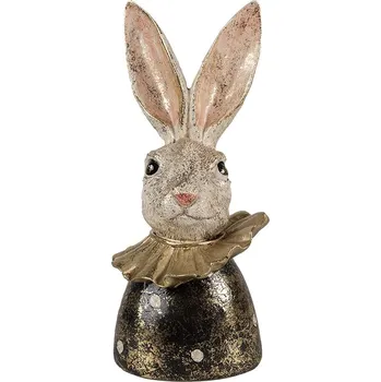 Bytová dekorace Dekorace busta králík se zlatou patinou - 11*11*23 cm